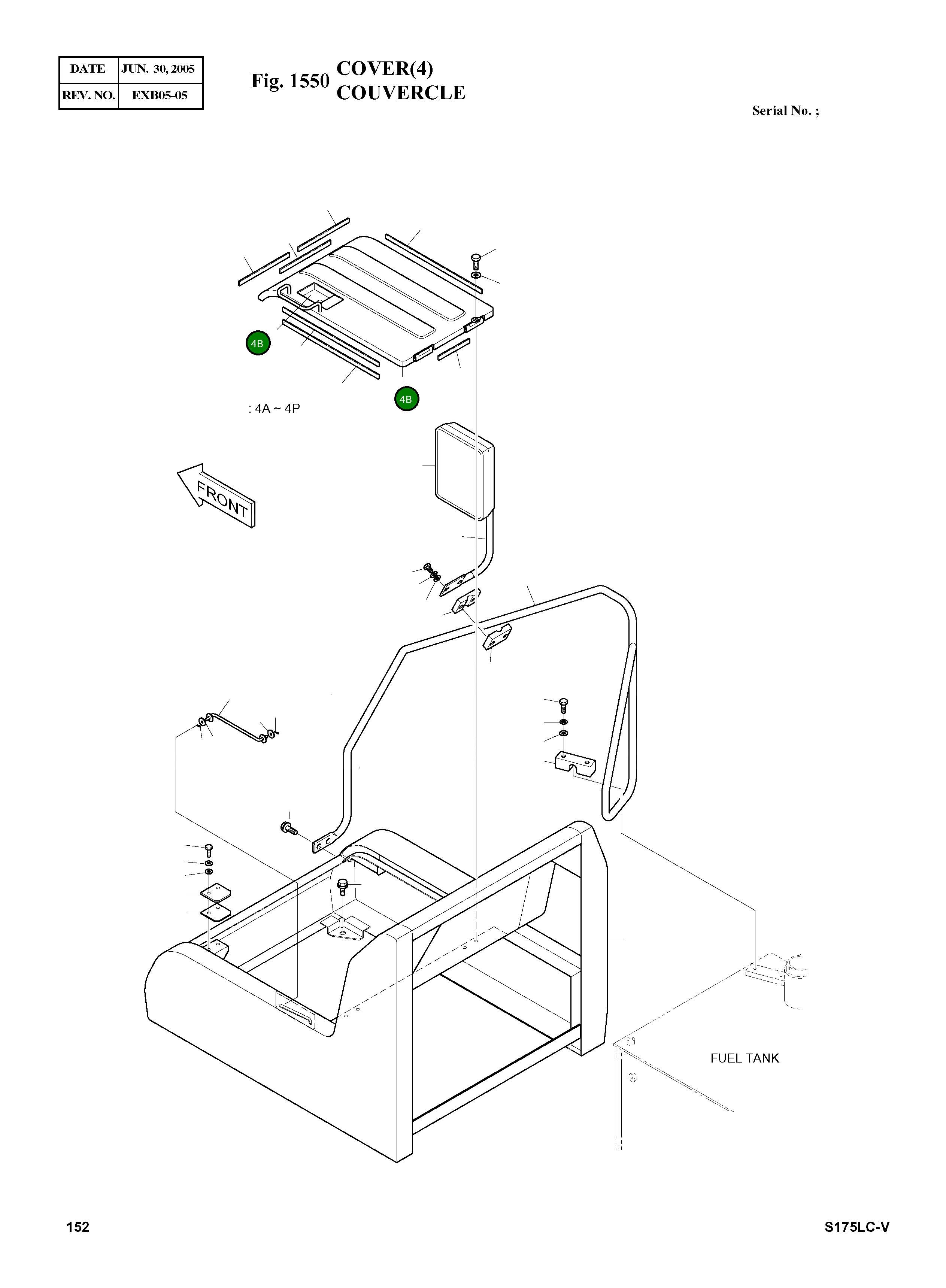 Крышка 621-02496A Komatsu