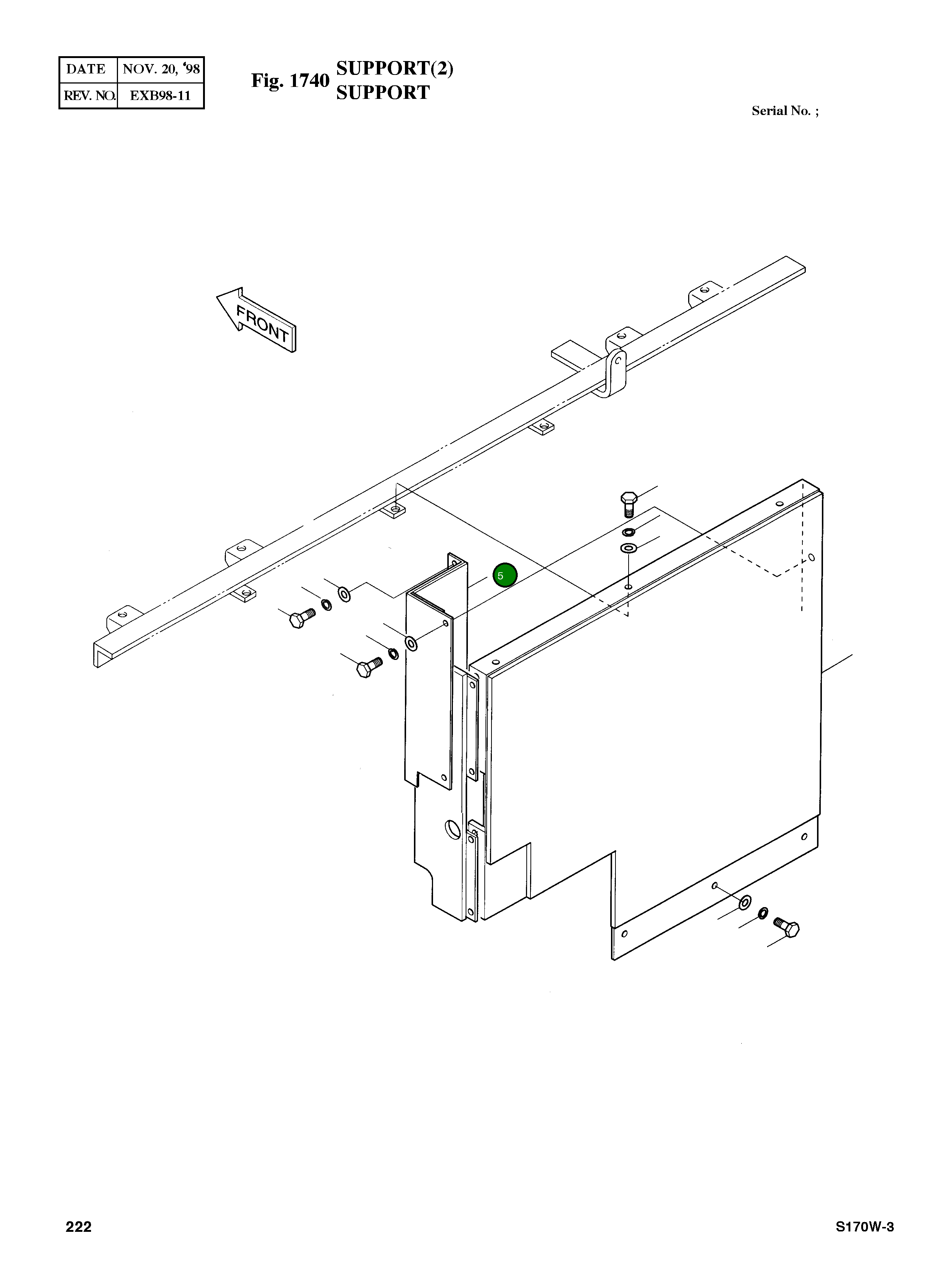 Крышка 2621-2700B Komatsu