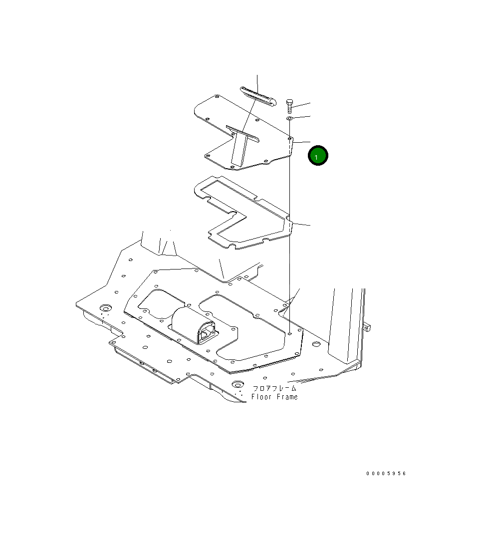 Крышка 134-43-72151  Komatsu