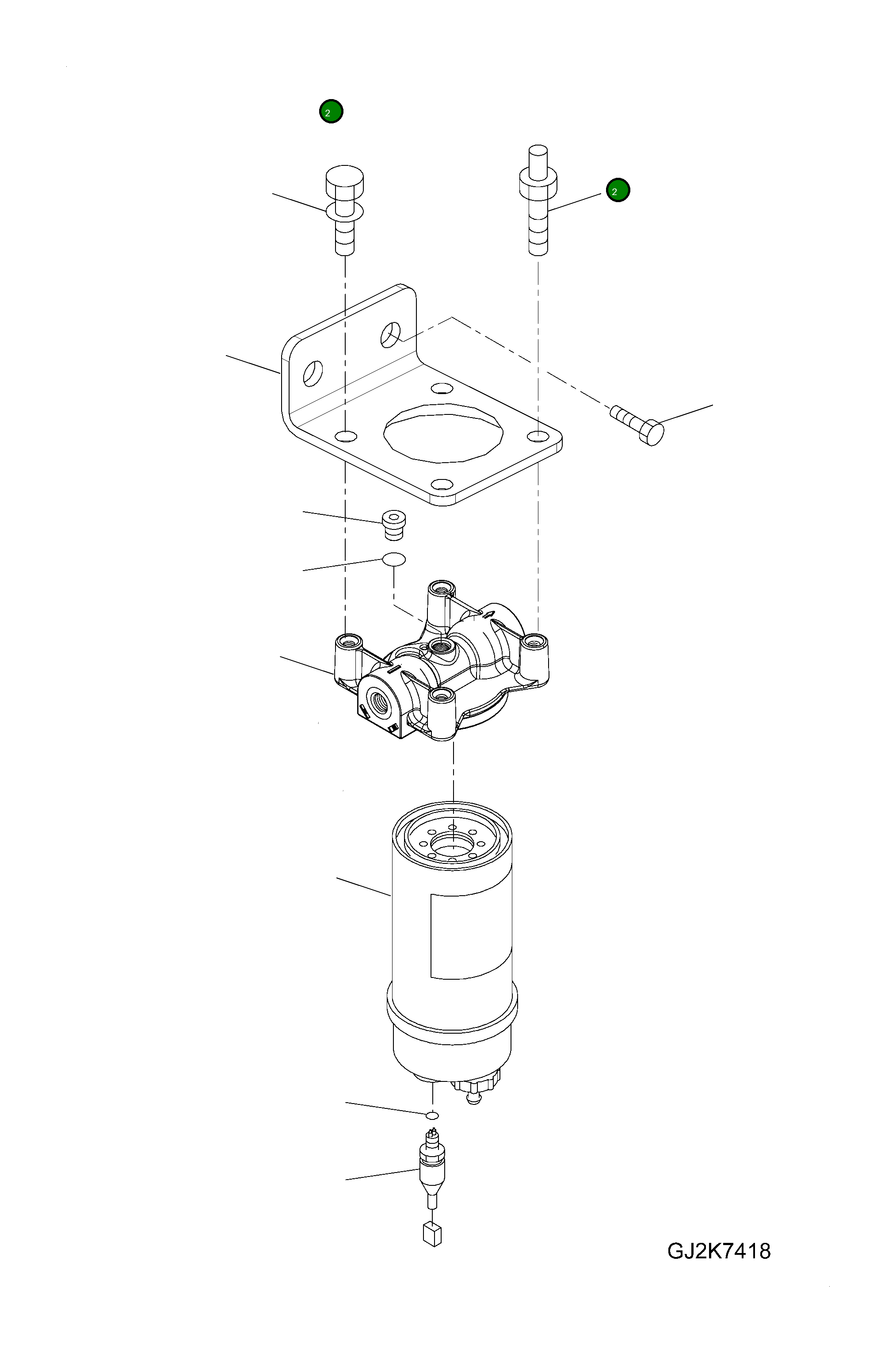 Болт 6744-71-6030 Komatsu