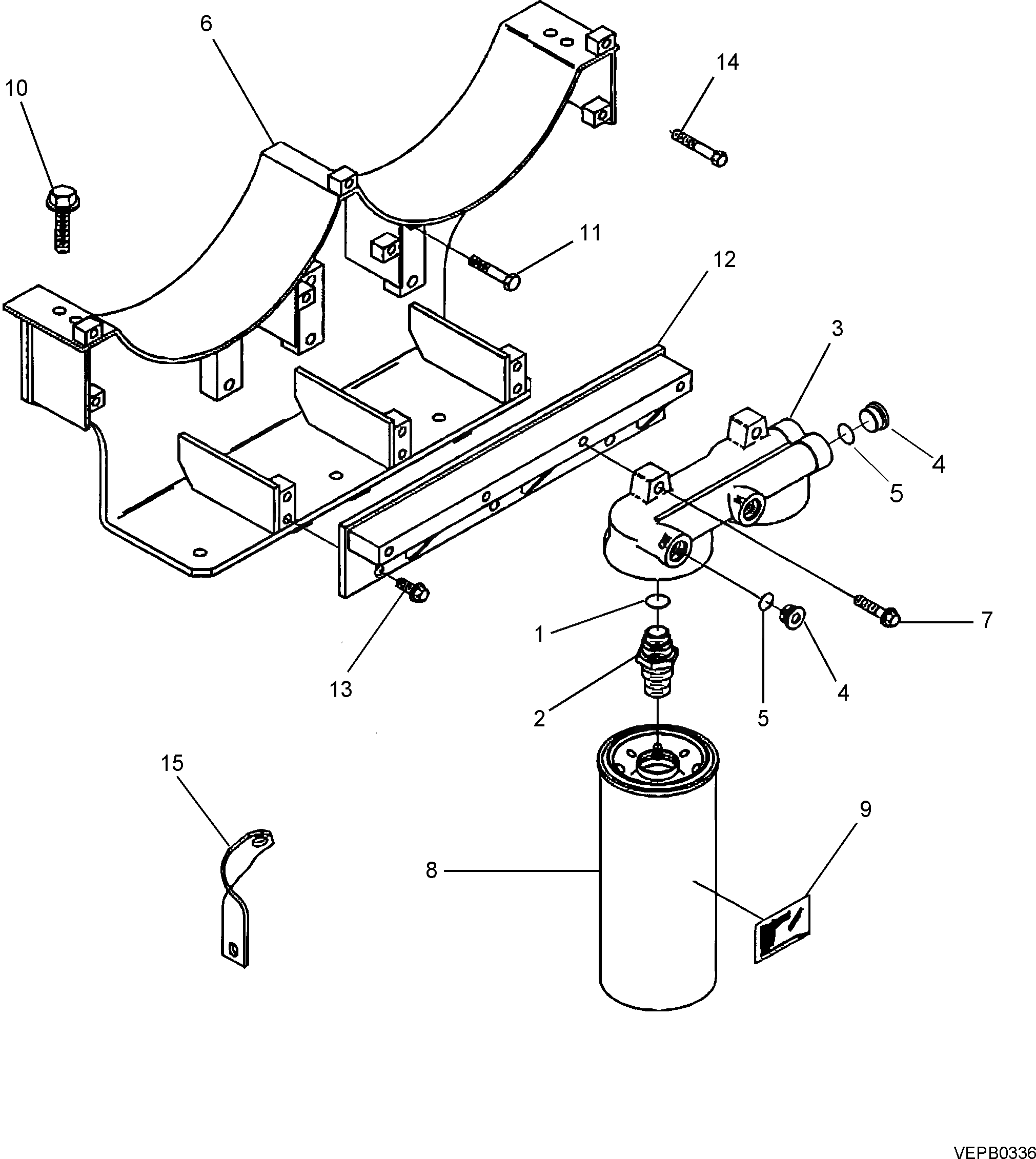 Болт 6731-11-9160  Komatsu