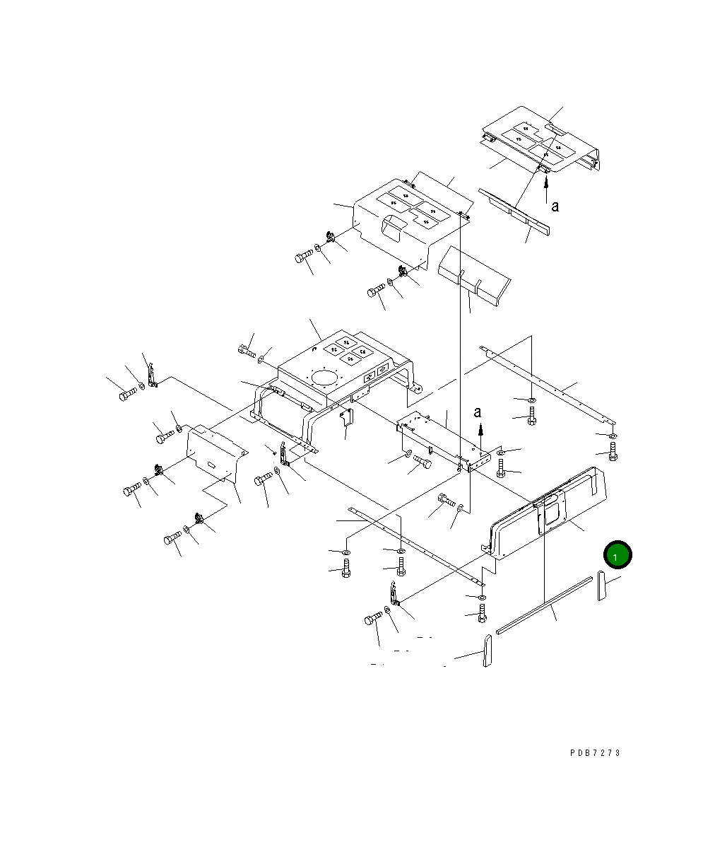 Крышка 209-54-74510  Komatsu