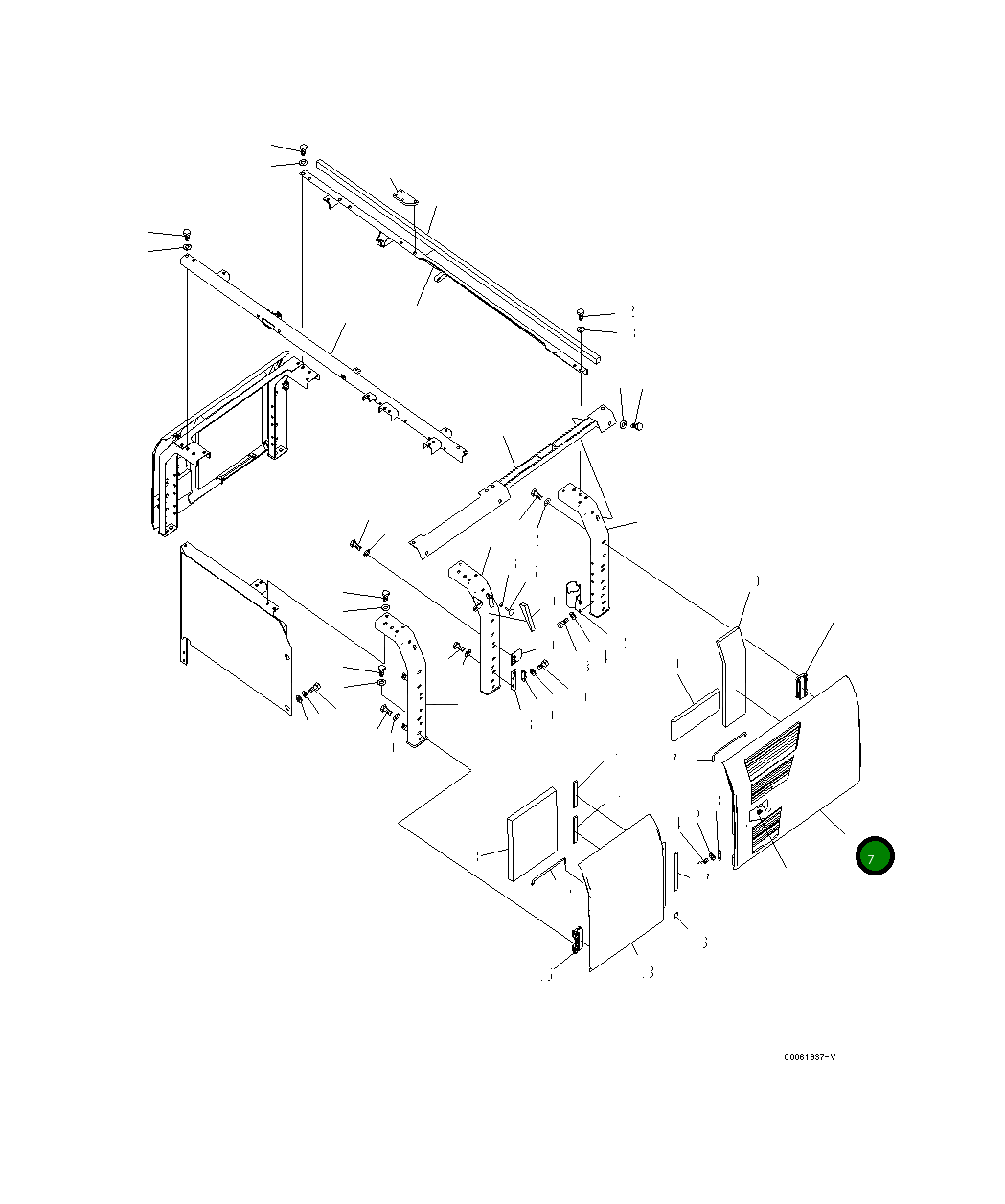 Крышка 20Y-54-71136 Komatsu