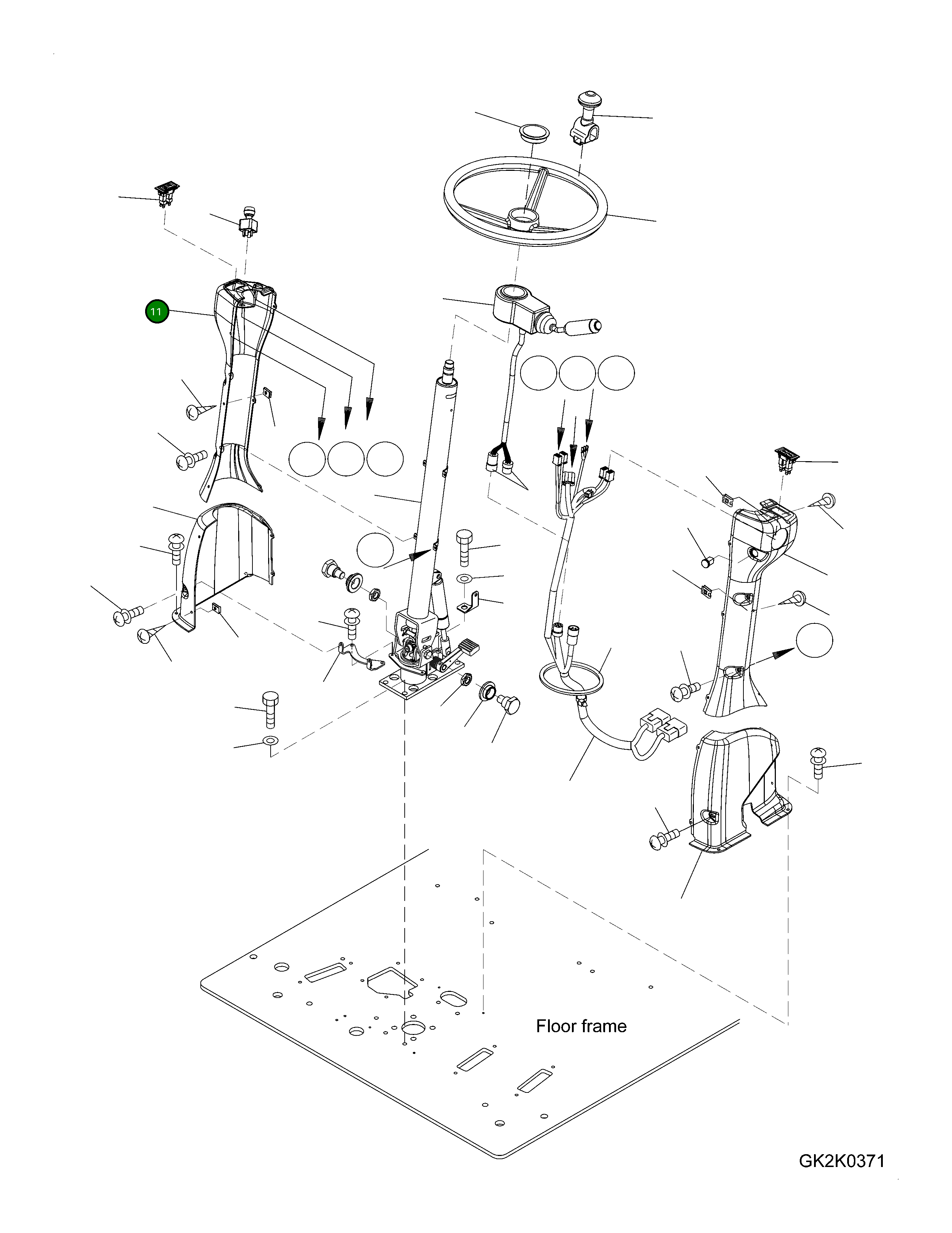 Крышка 20E-40-31120 Komatsu