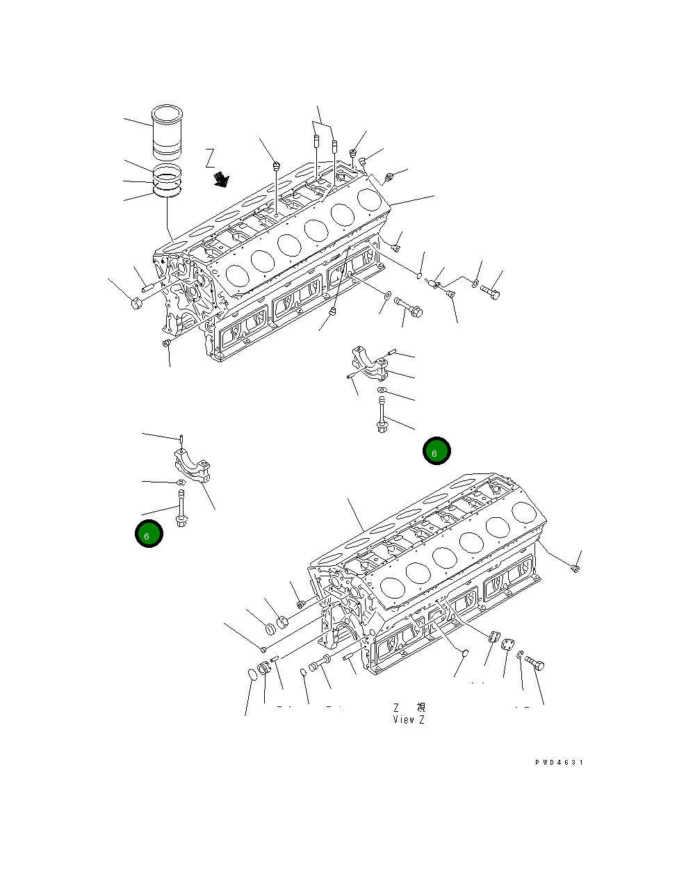 Болт 6164-21-1710 Komatsu