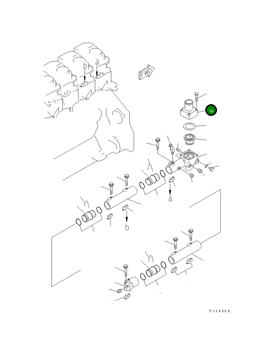 Крышка 6150-11-6550  Komatsu