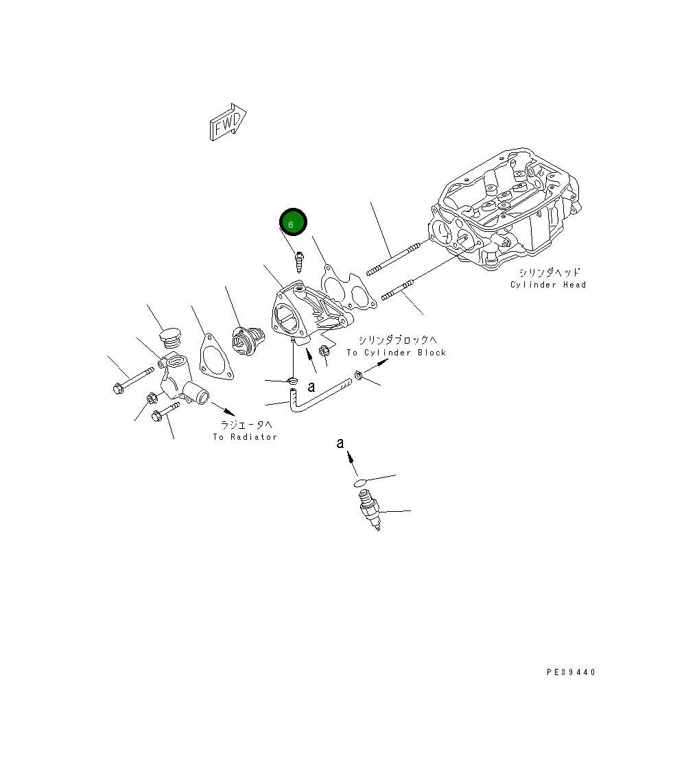 Болт HD19516PC1000 Komatsu