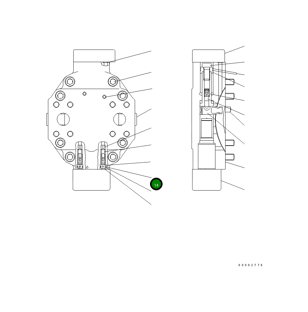 Кольцо уплотнительное (O-Ring) UC09086487  Komatsu