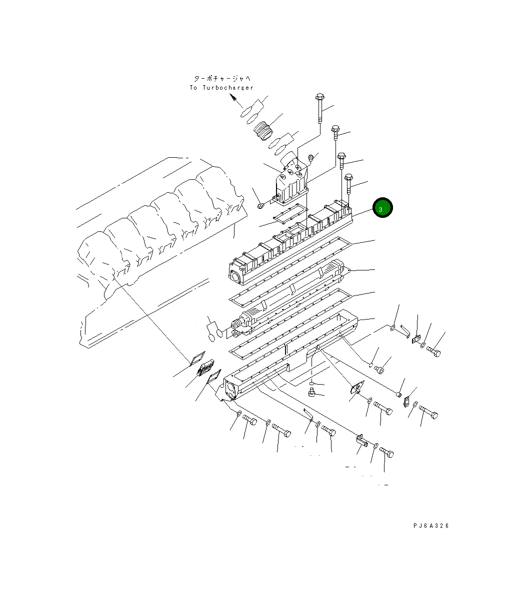 Крышка 6215-11-4221 Komatsu