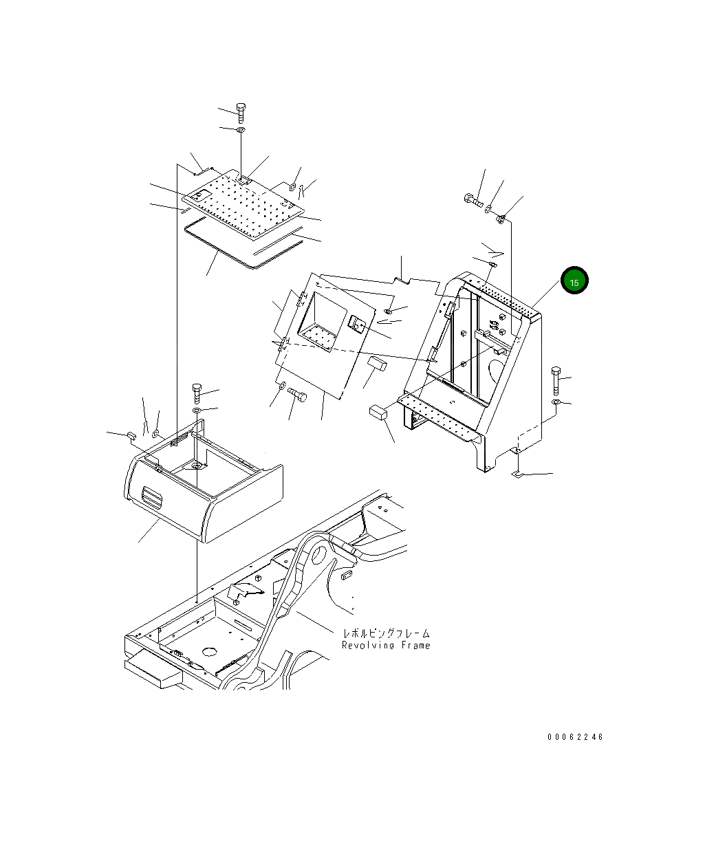 Крышка 21M-54-22413 Komatsu