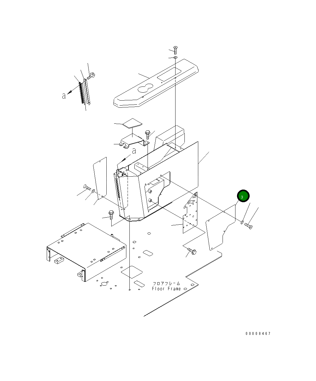 Крышка 42C-54-12920  Komatsu