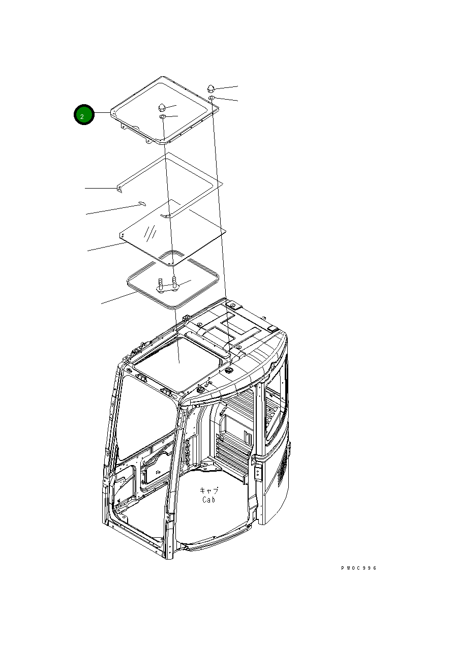 Крышка 21W-54-46940  Komatsu