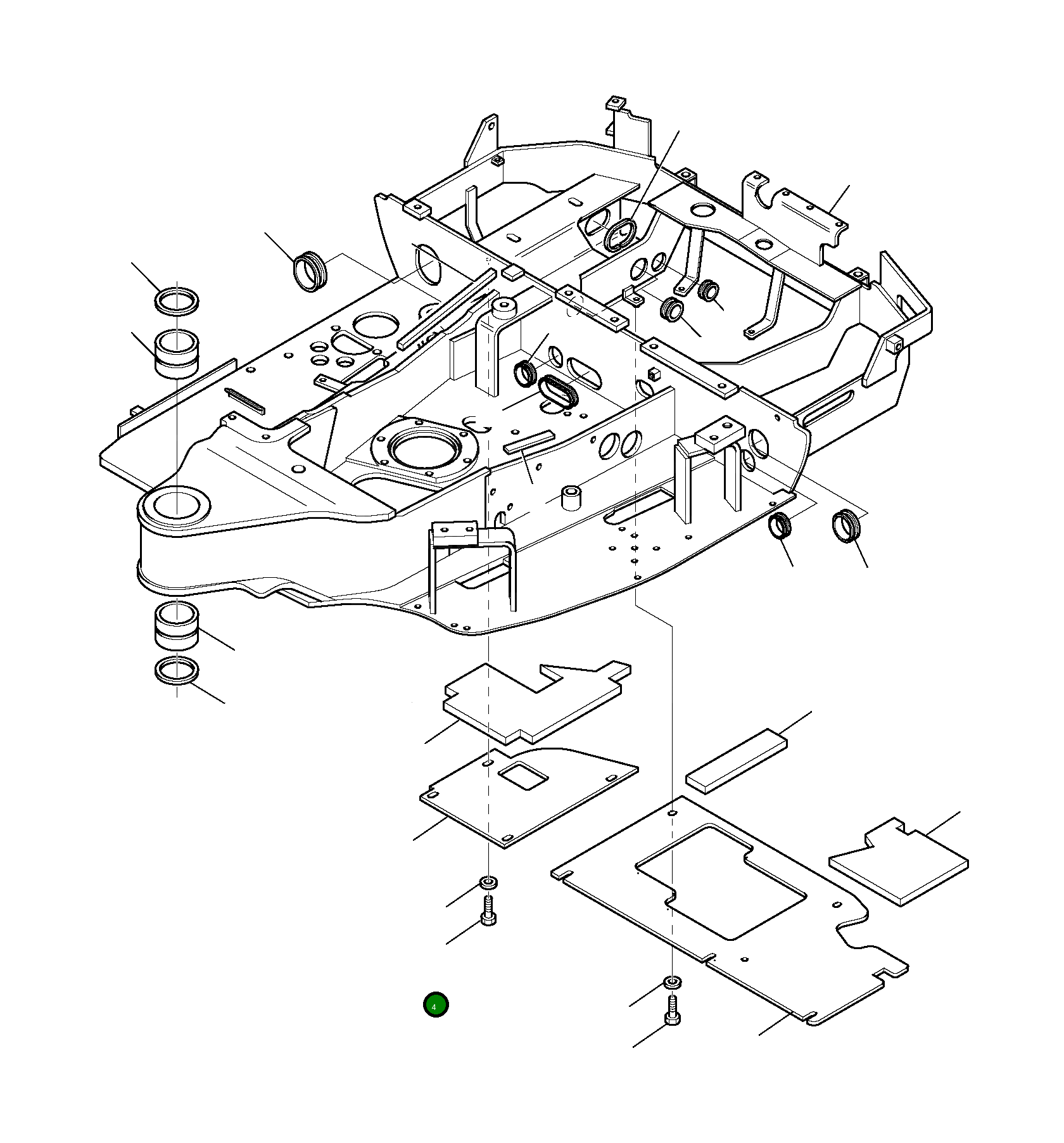 Крышка 3F4535691  Komatsu