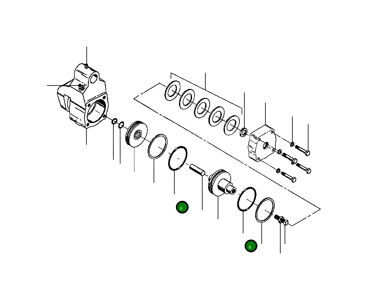 Кольцо уплотнительное (O-Ring) 1432 537 H1 Komatsu