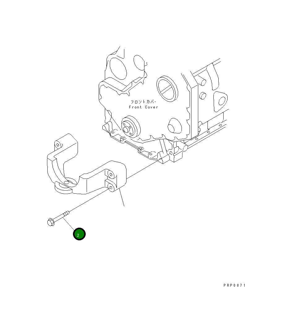 Болт 6735-21-3720 Komatsu