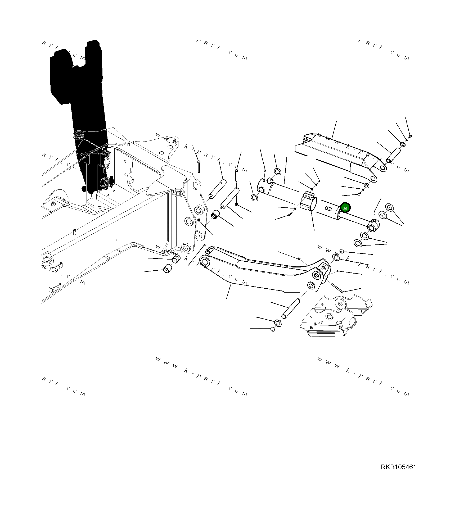 Крышка 42N-70-11342 Komatsu