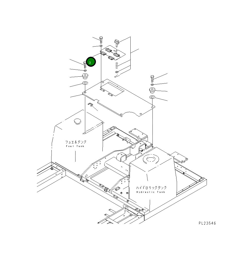 Крышка 8233-54-1170  Komatsu