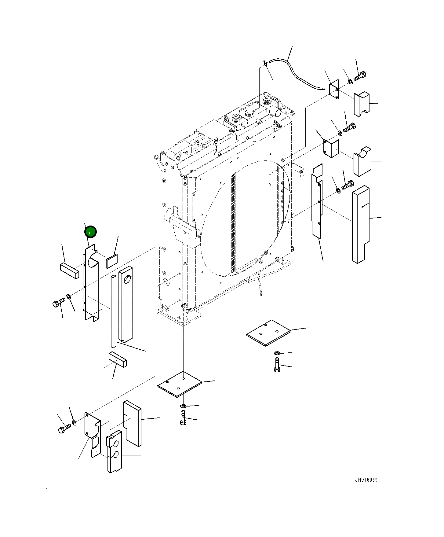 Крышка 208-03-77160 Komatsu