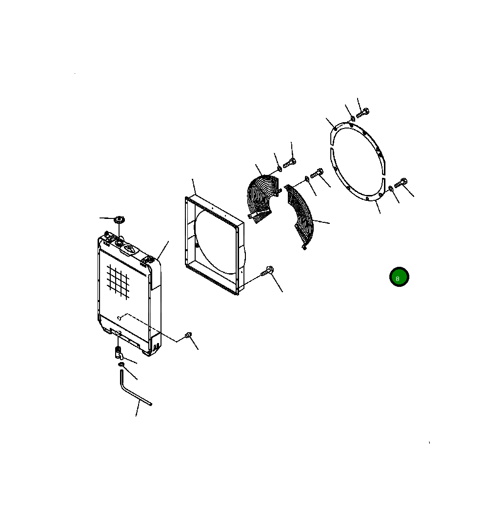 Крышка 124-03-61630 Komatsu