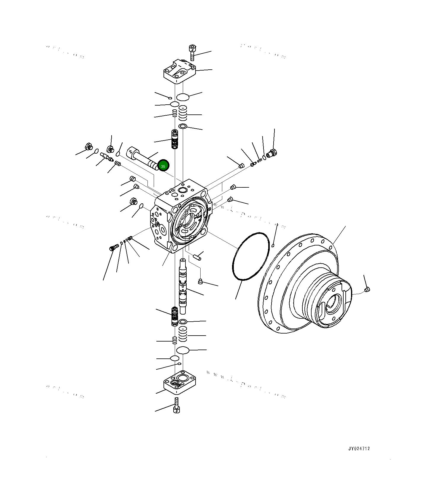 Болт 7088F31210 Komatsu