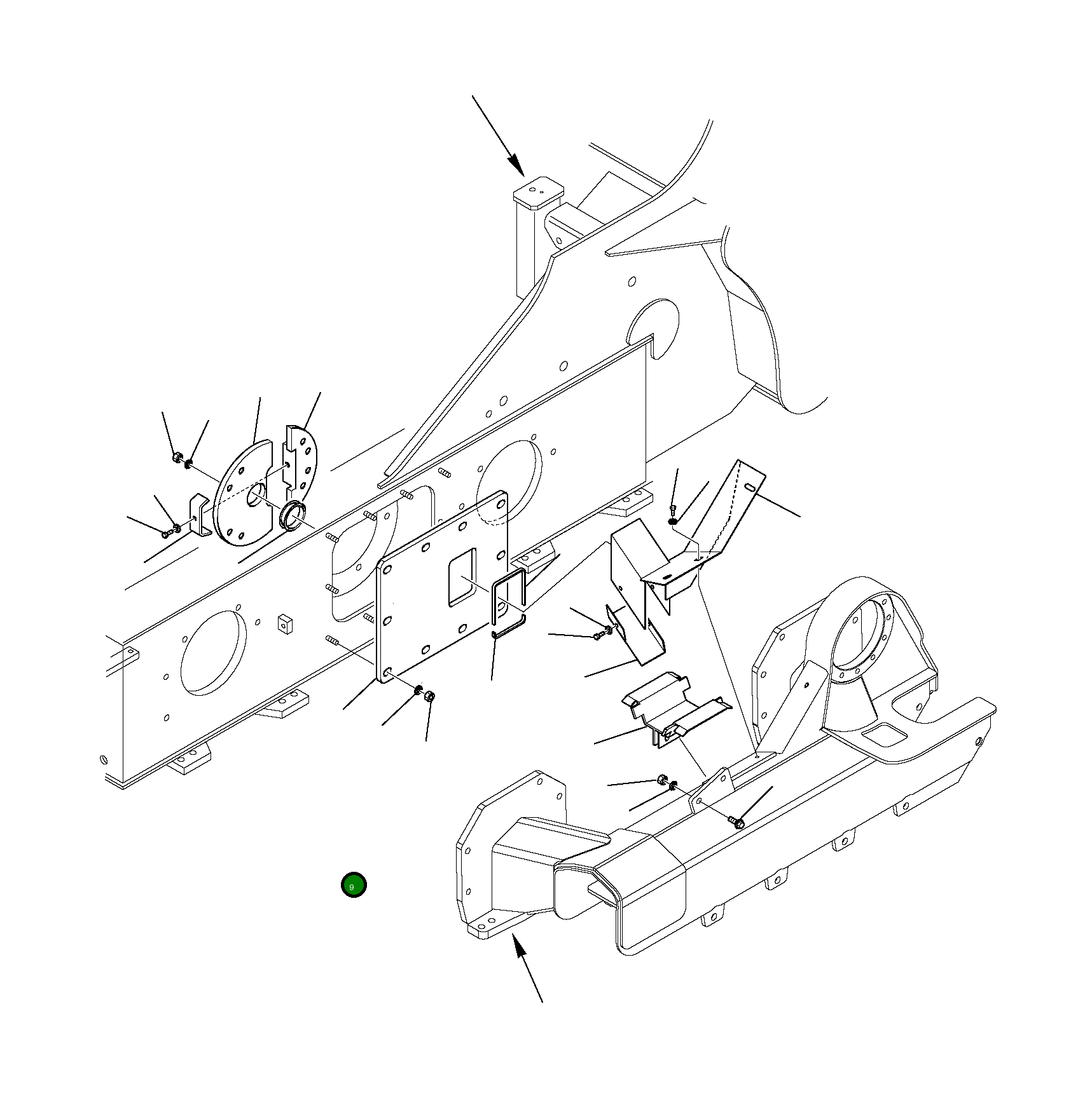 Крышка 37C-22-11990 Komatsu