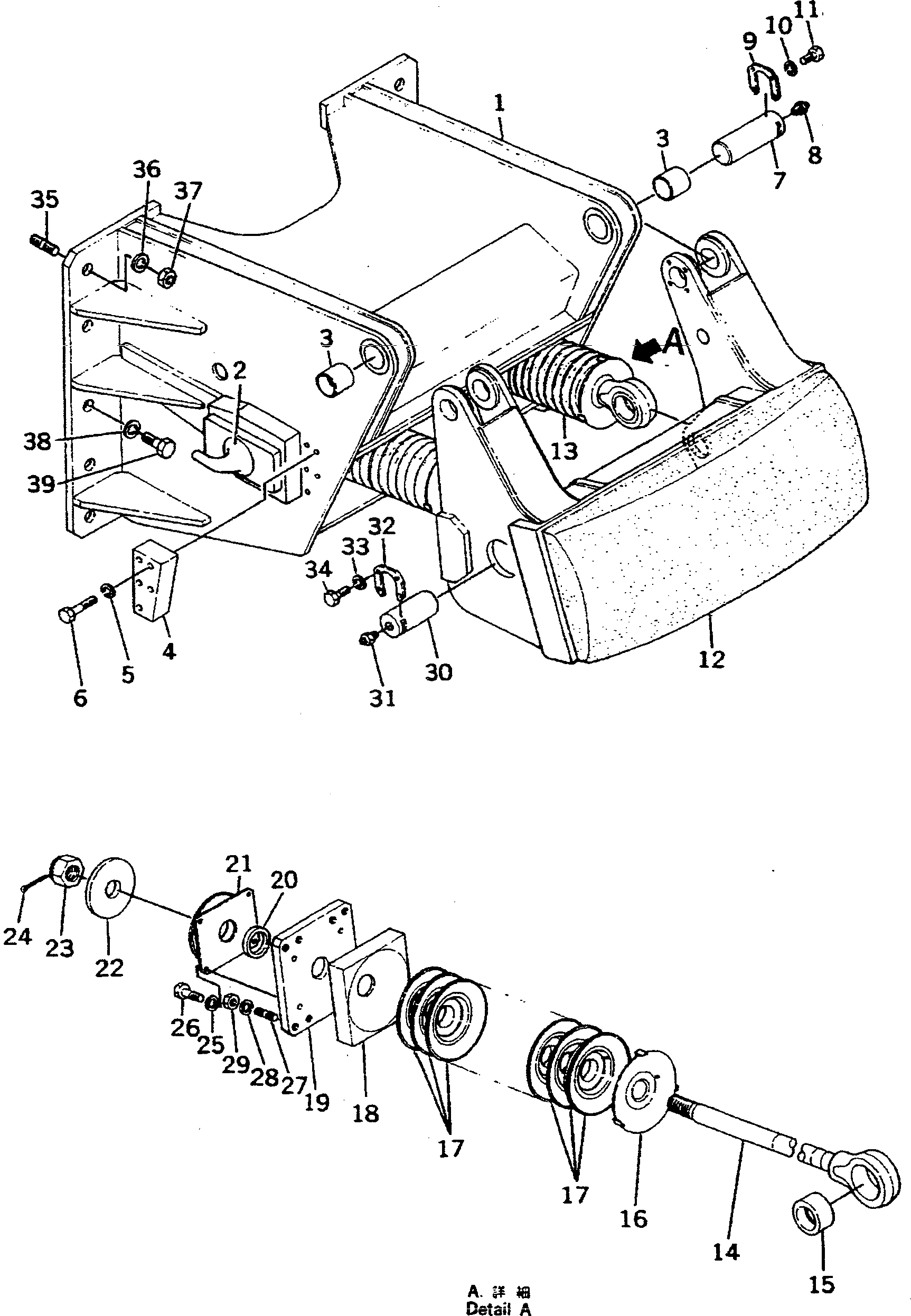 Болт 01010-63985  Komatsu