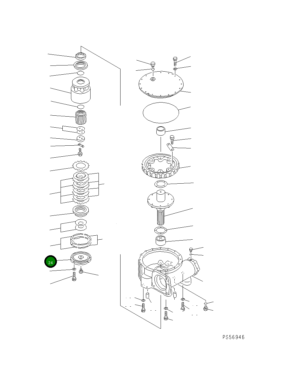 Крышка 235-70-15810 Komatsu