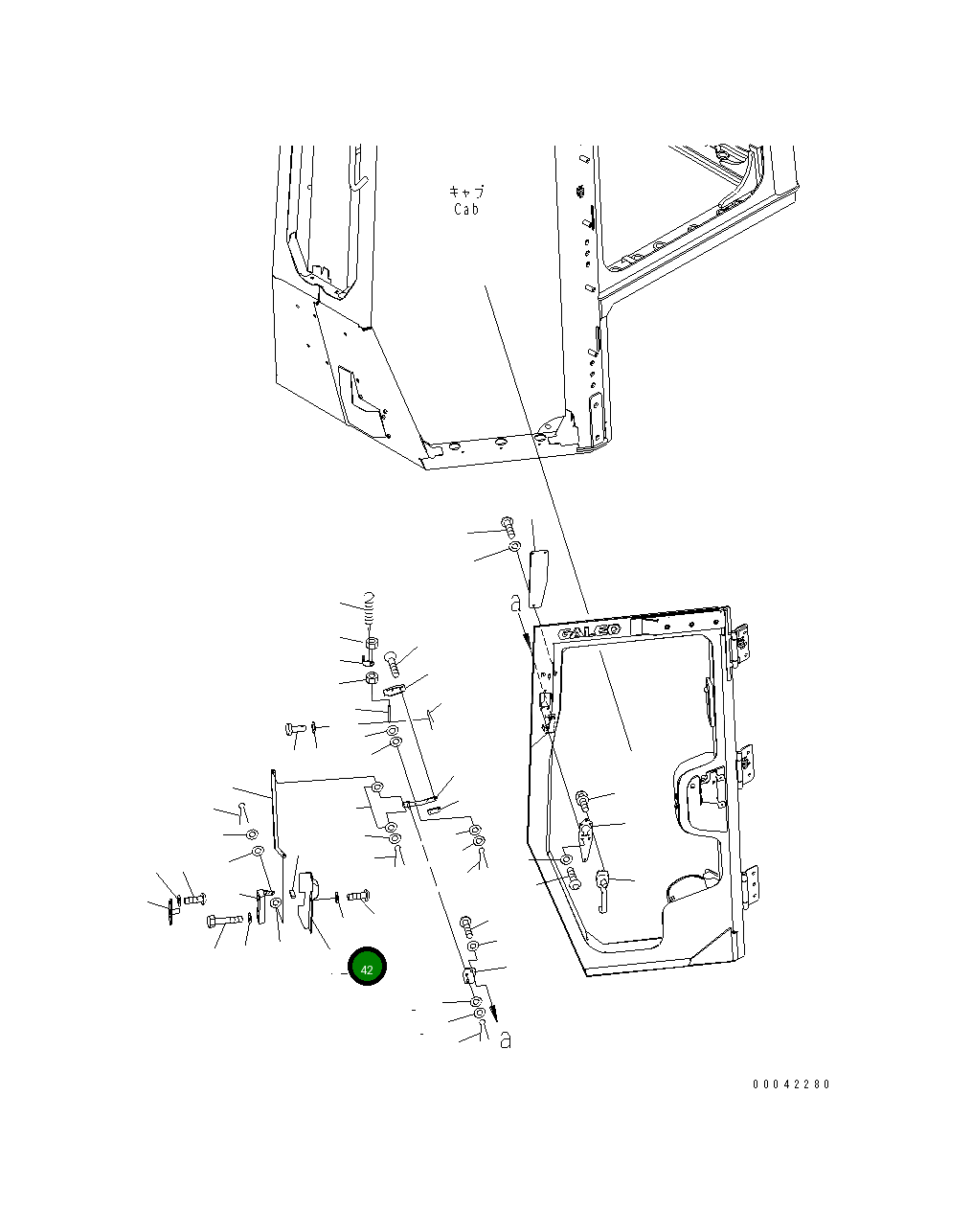 Крышка 17A-979-3740 Komatsu