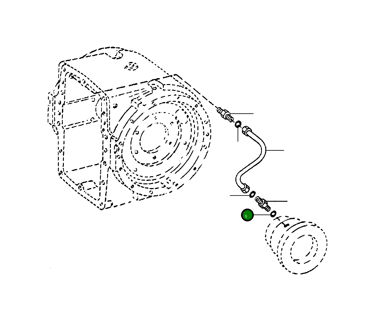 Кольцо уплотнительное (O-Ring) 1432 918 H1  Komatsu