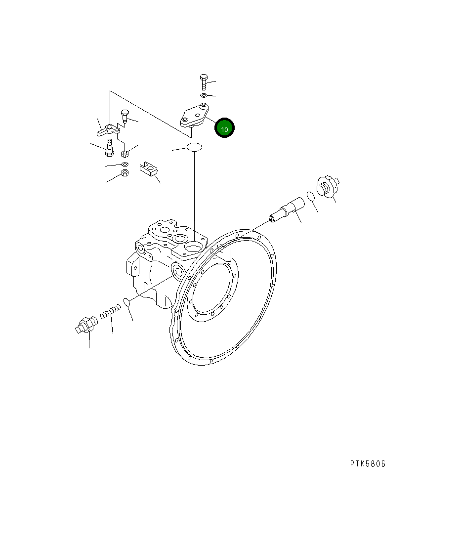 Крышка 708-1W-26113 Komatsu