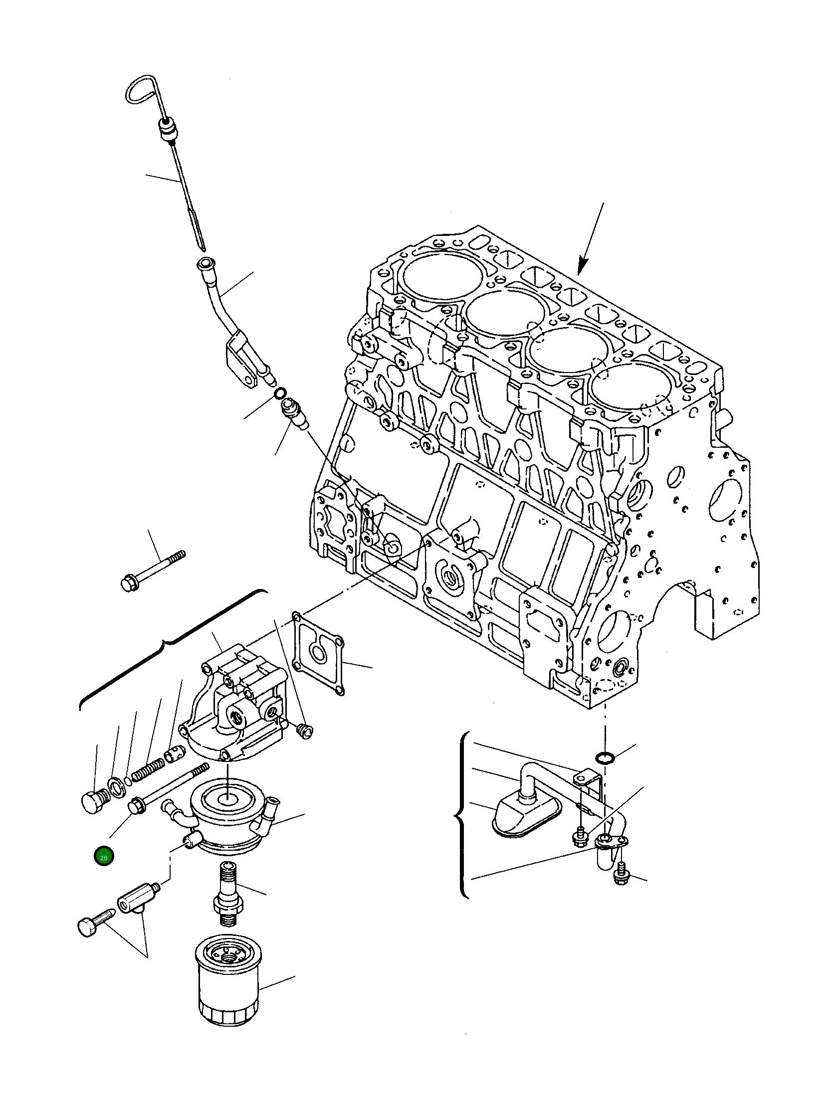 Болт YM26106-081152 Komatsu