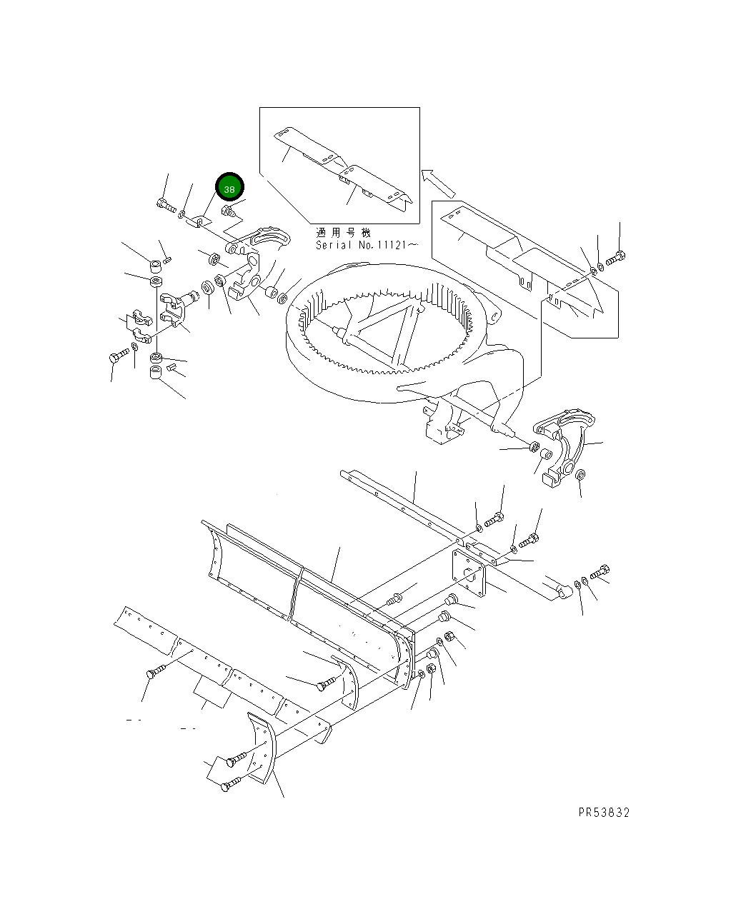 Крышка 232-735-1370  Komatsu