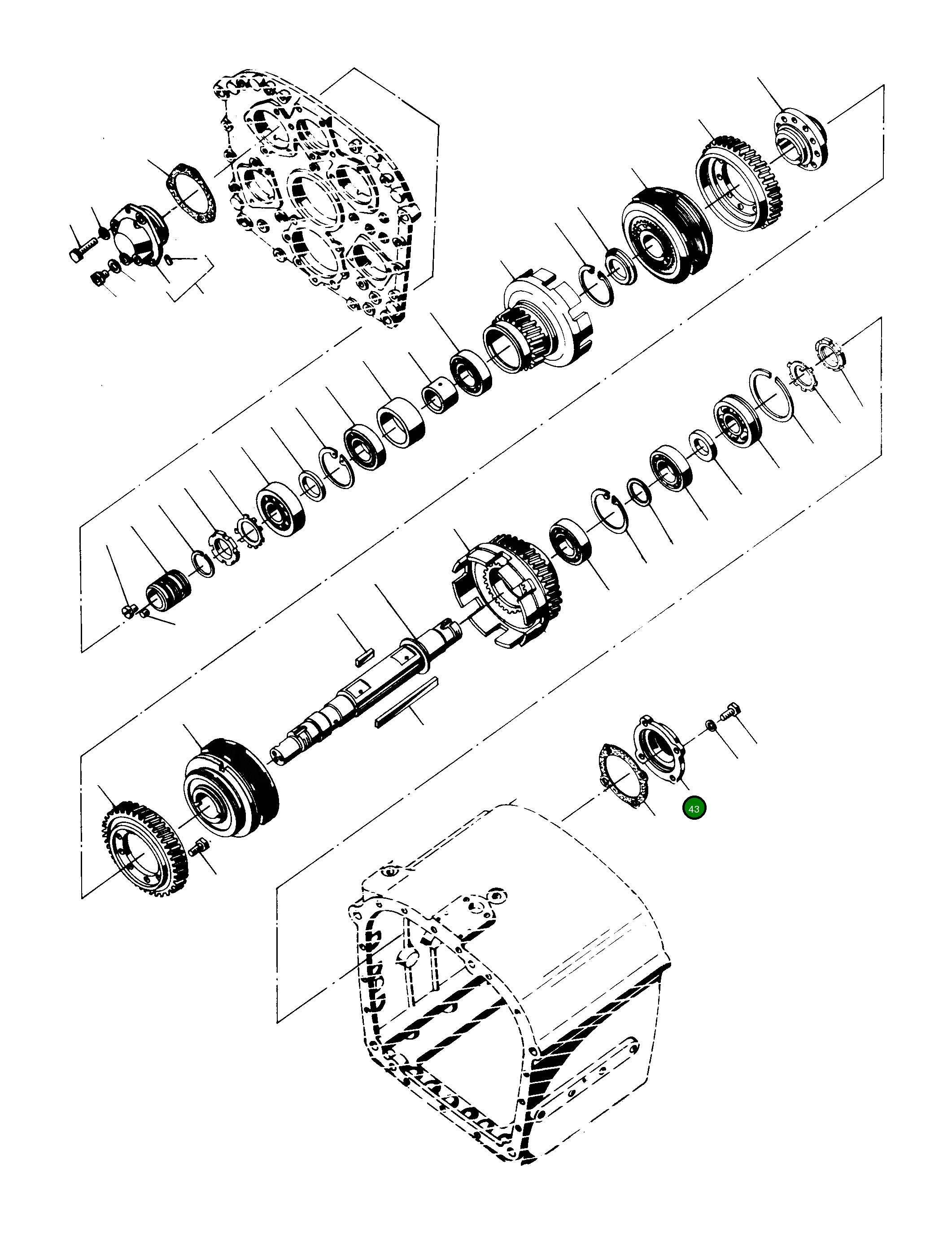Крышка 2887000M1 Komatsu