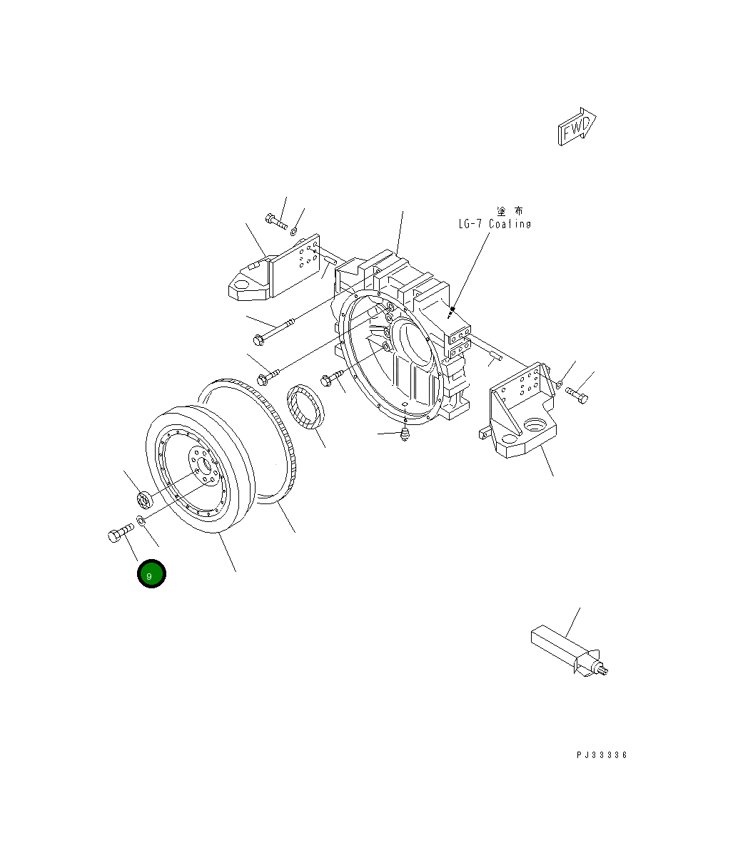 Болт 01050-31450 Komatsu