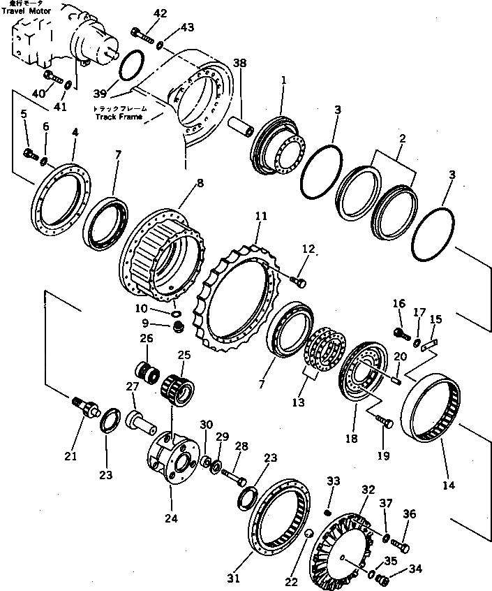 Болт 208-27-31370  Komatsu