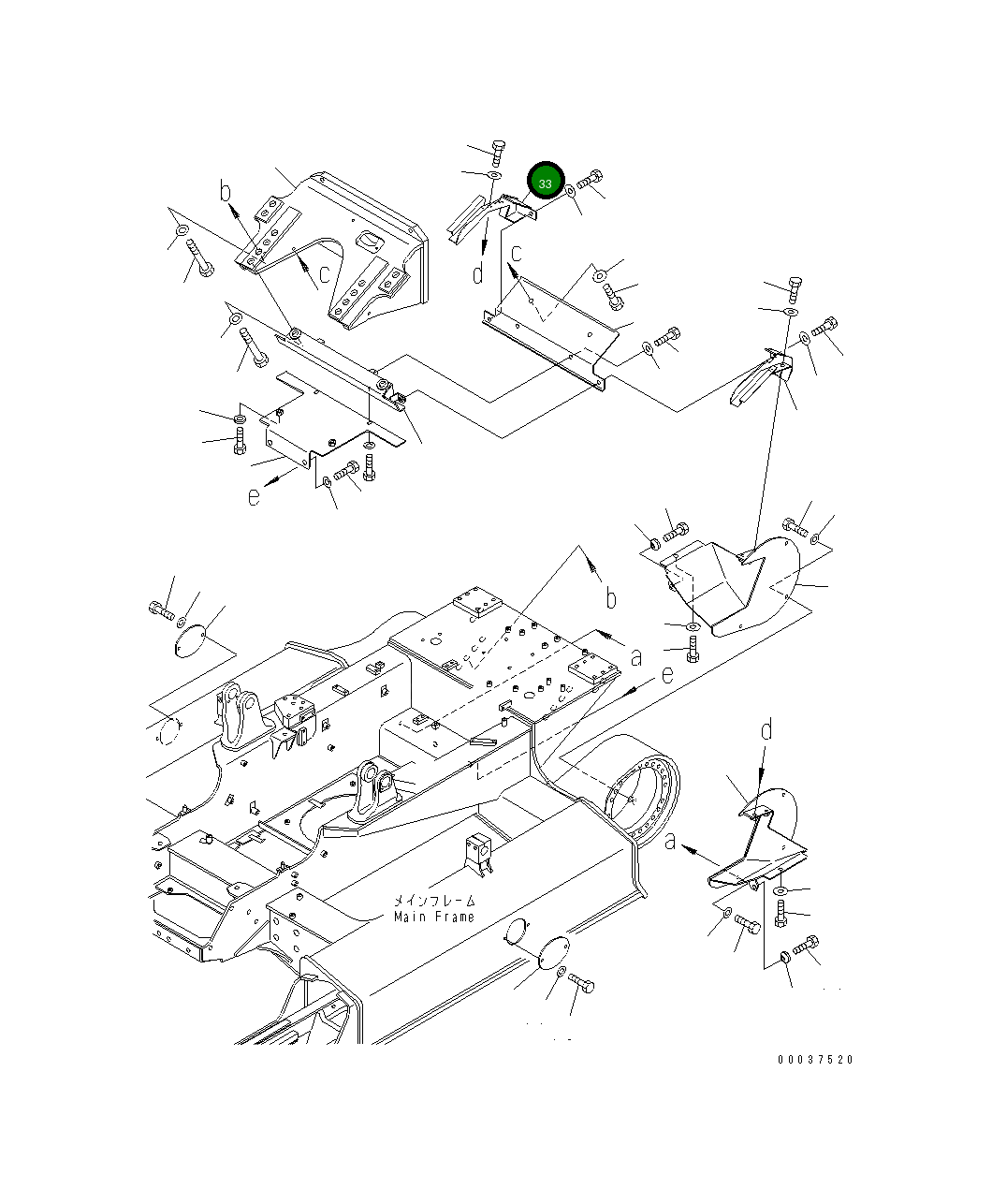 Крышка 11Y-30-23270 Komatsu