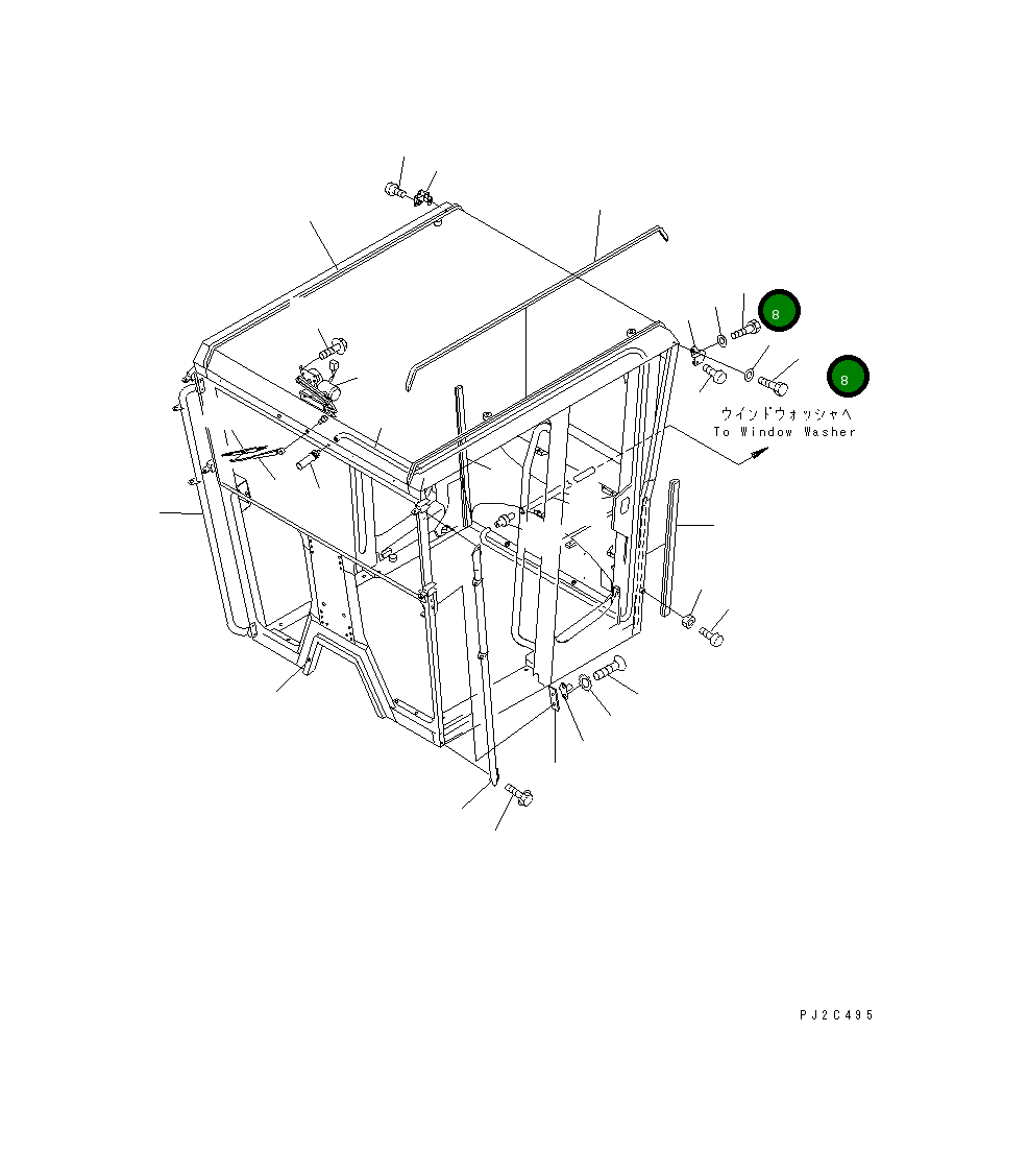 Болт 01010-D0816 Komatsu