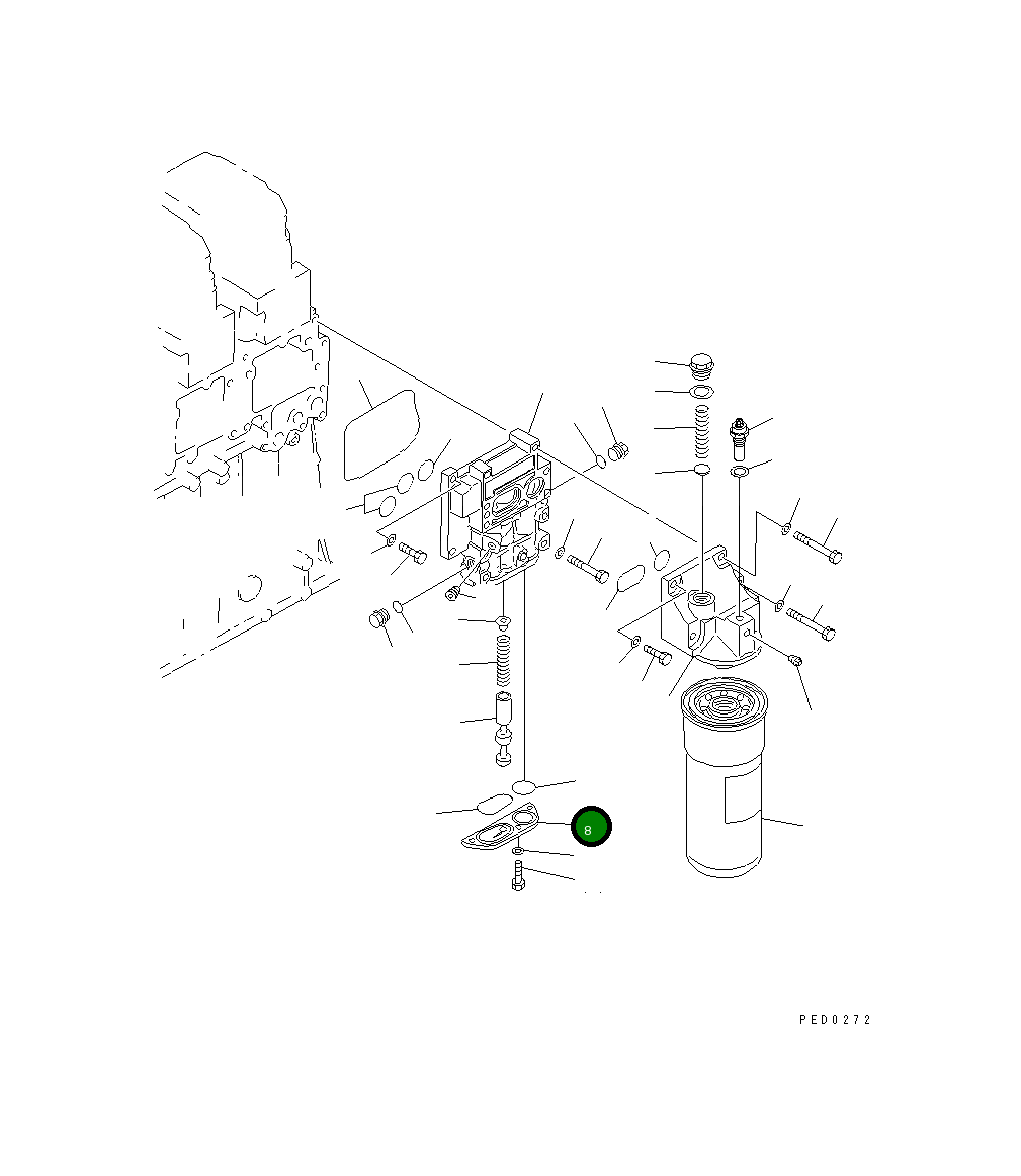 Крышка 6211-51-5520 Komatsu