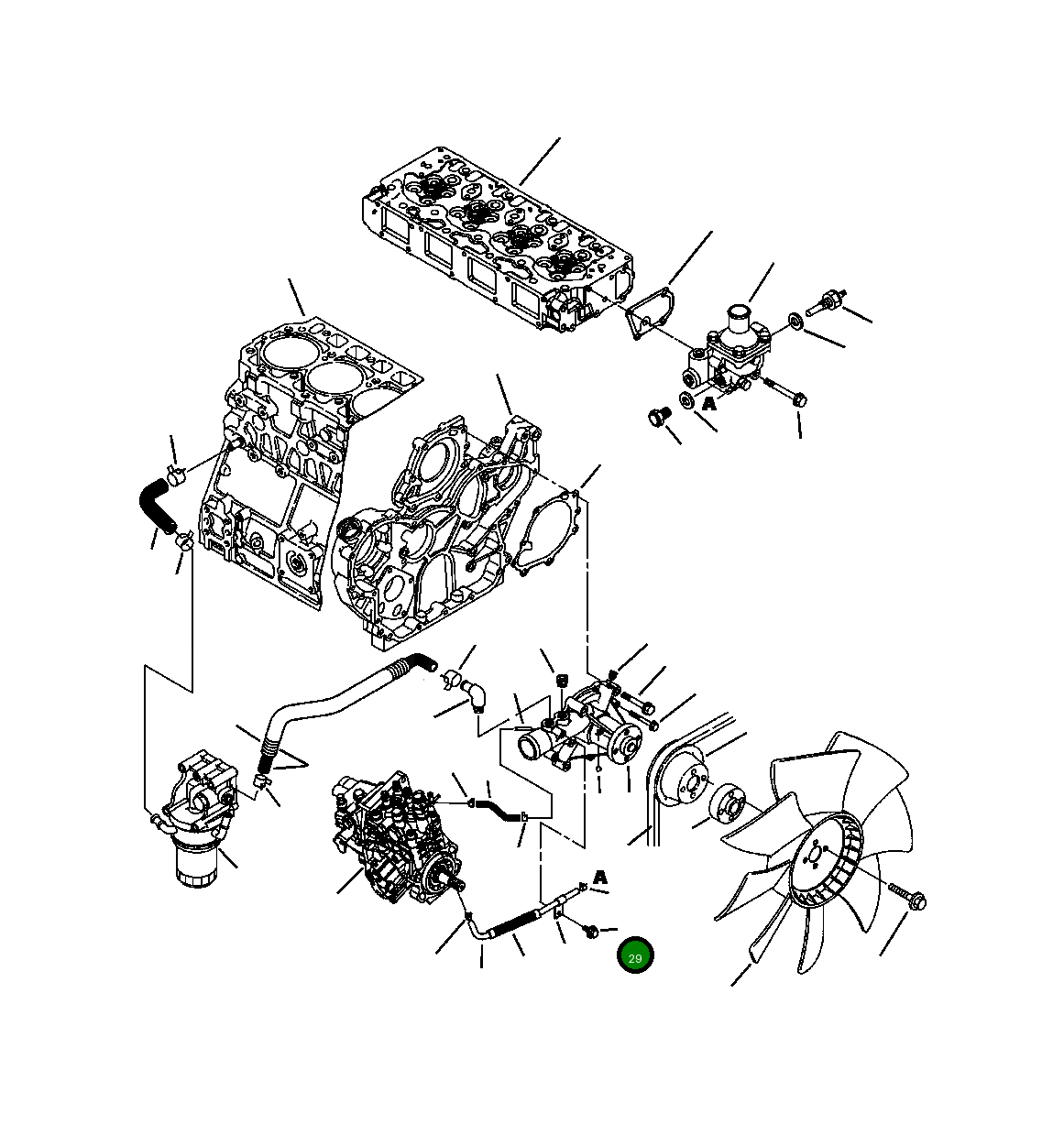 Болт YM26106060122 Komatsu