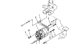 Регулировочная прокладка YM124250-77390 Komatsu
