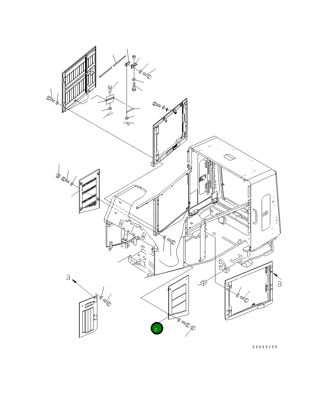 Крышка 427-54-21182  Komatsu