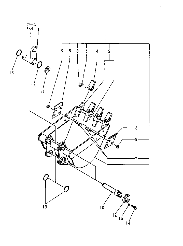 Болт YM172975-81730  Komatsu