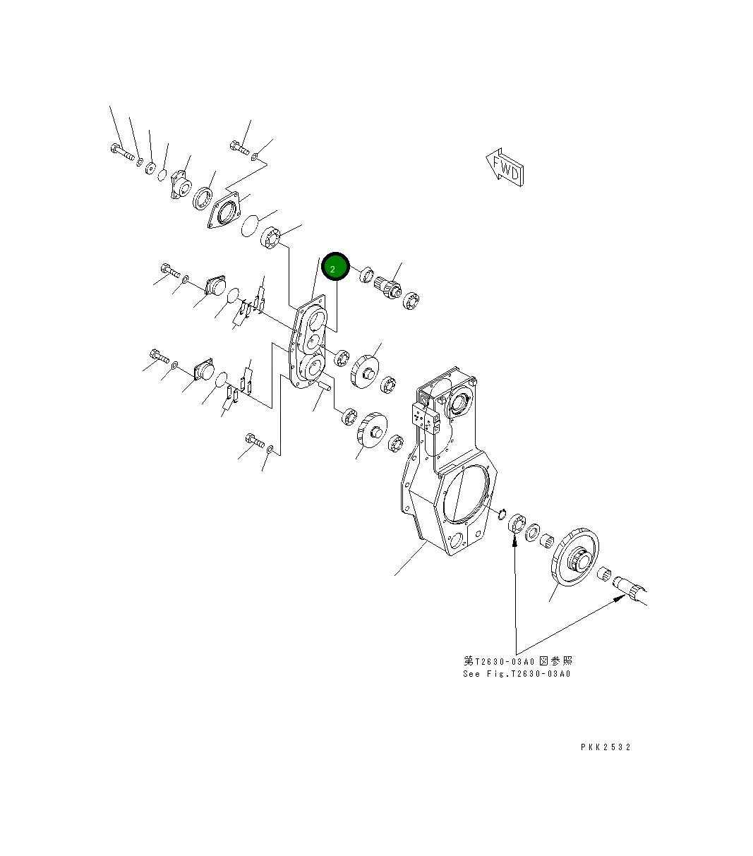 Крышка 12G-X56-1121 Komatsu