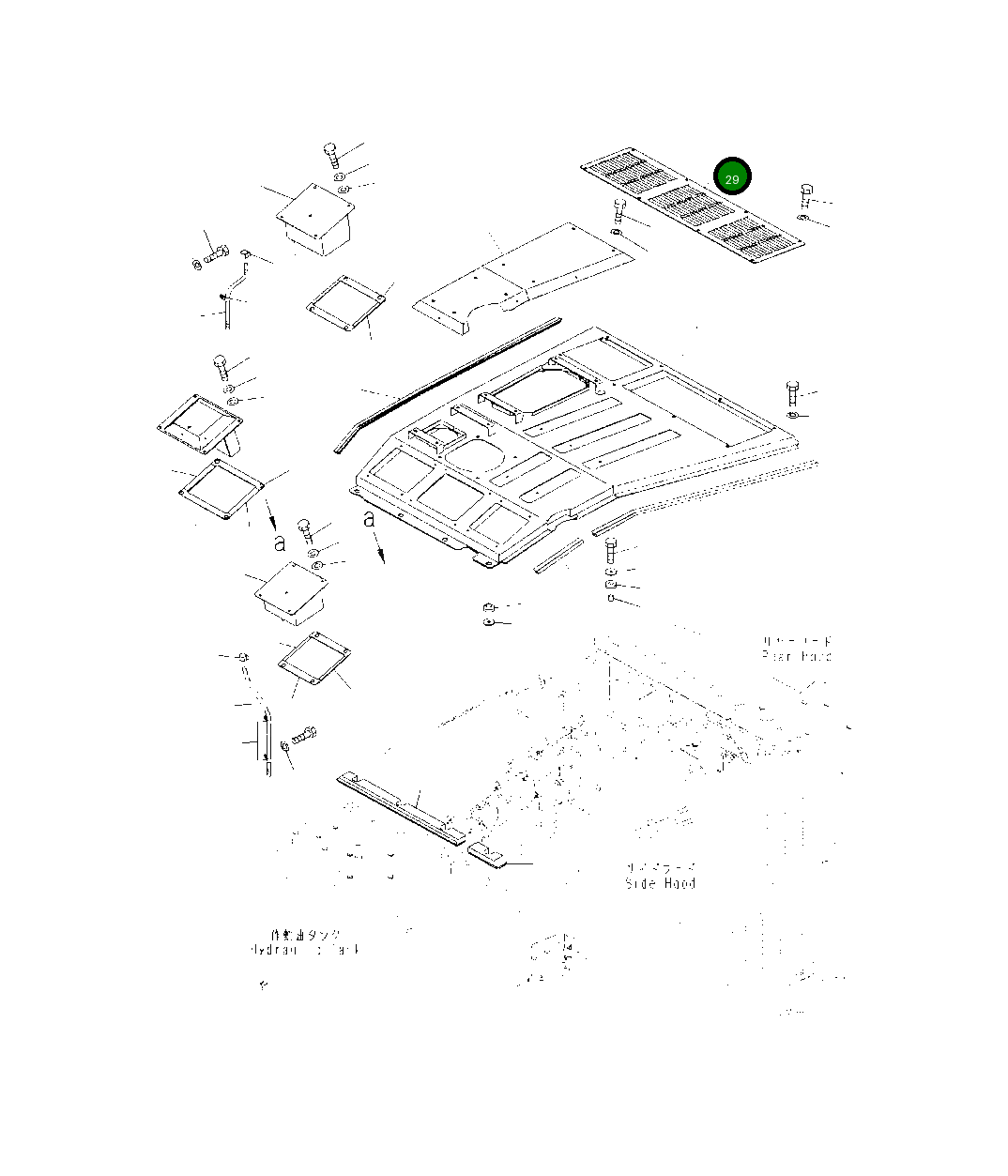 Крышка 425-54-51290 Komatsu