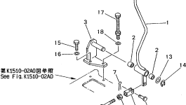 Кронштейн 21X-43-23320 Komatsu