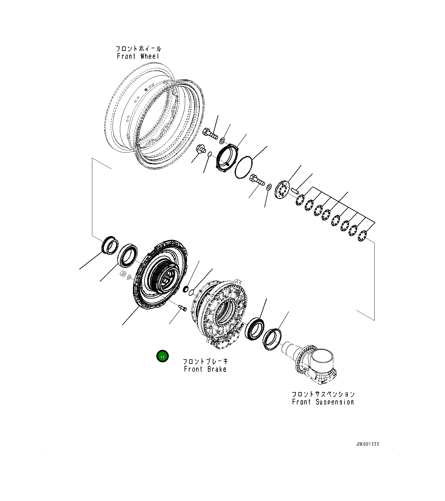 Болт 561-27-71861 Komatsu