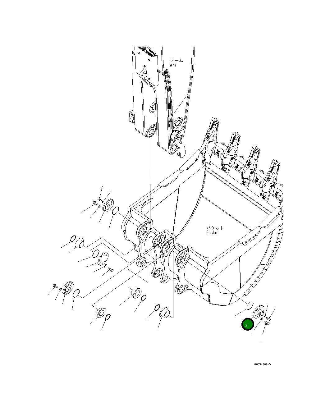 Крышка 21T-70-34332 Komatsu