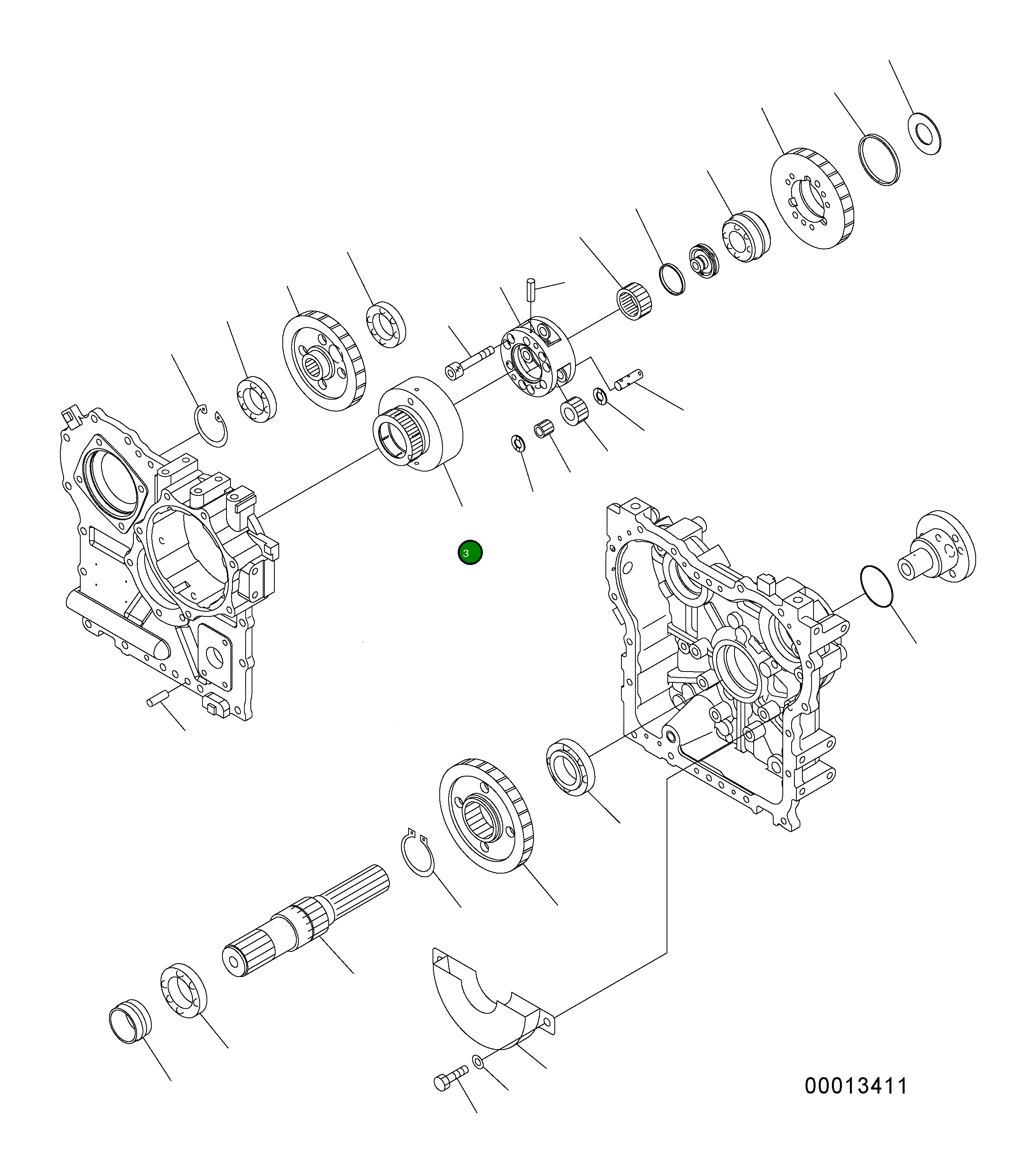 Кольцо 416-17-32610  Komatsu