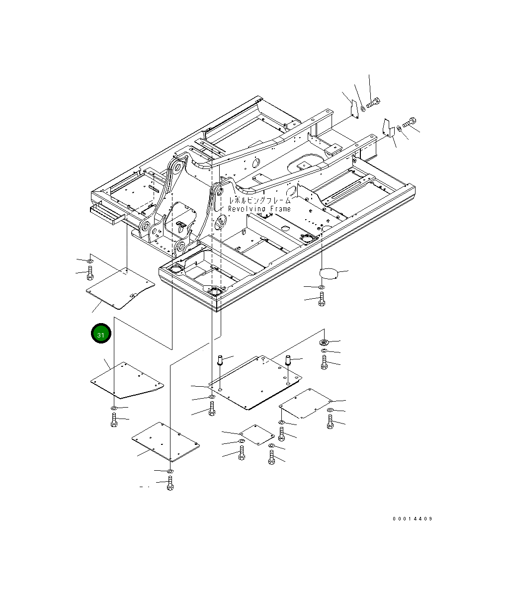 Крышка 20Y-54-62420  Komatsu