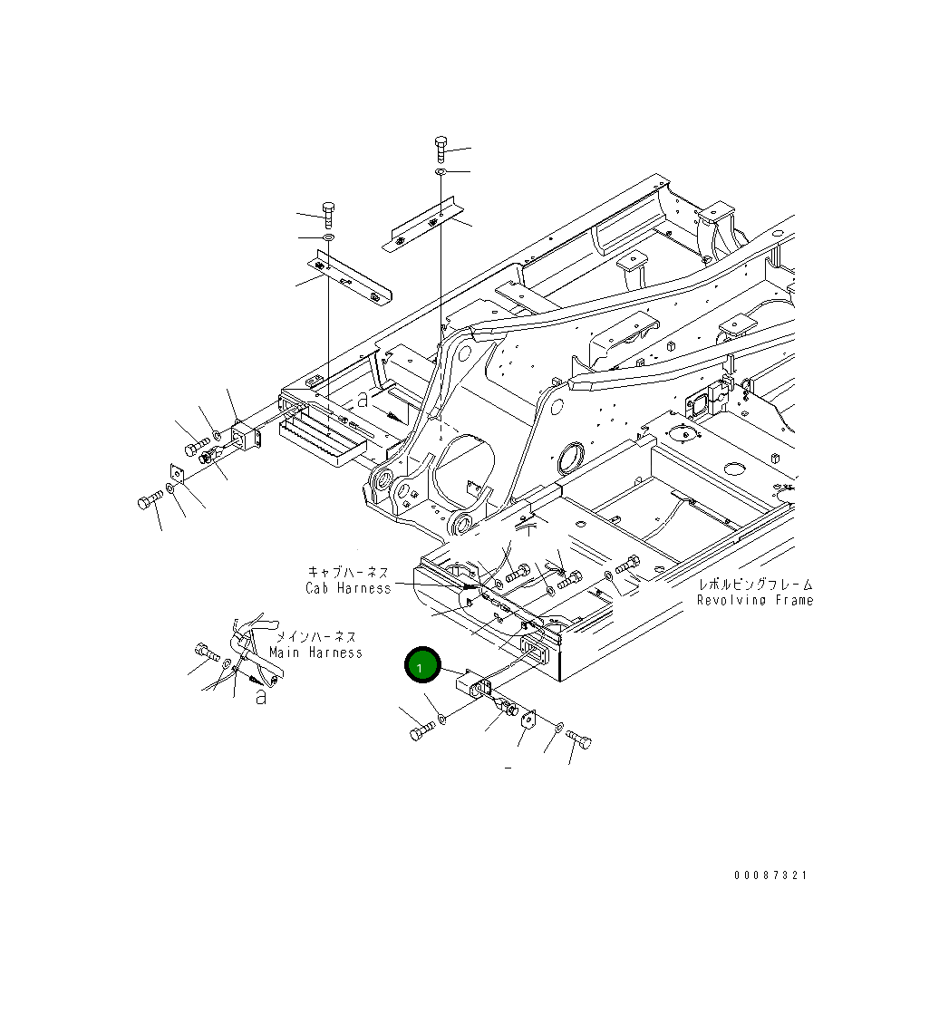 Крышка 21K-06-72930 Komatsu